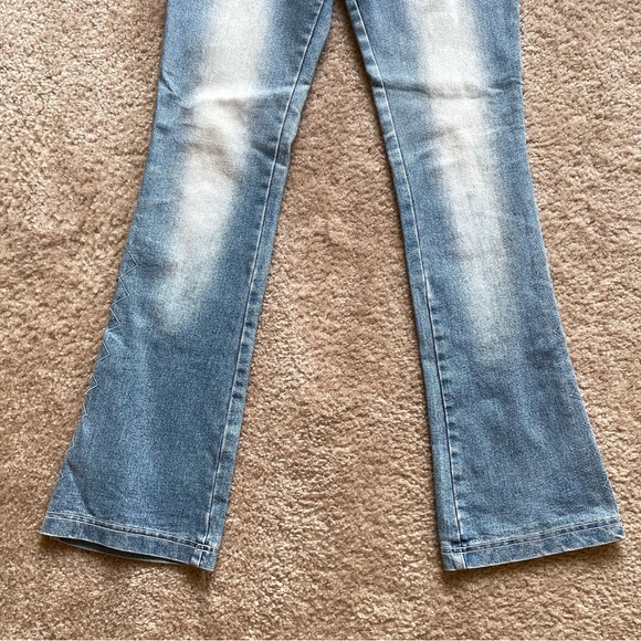High Rise Bootcut Rivet Jeans Size: 27 - Picture 4 of 12